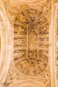 detalle de la boveda de la sacristia mayor de la catedral de sevilla